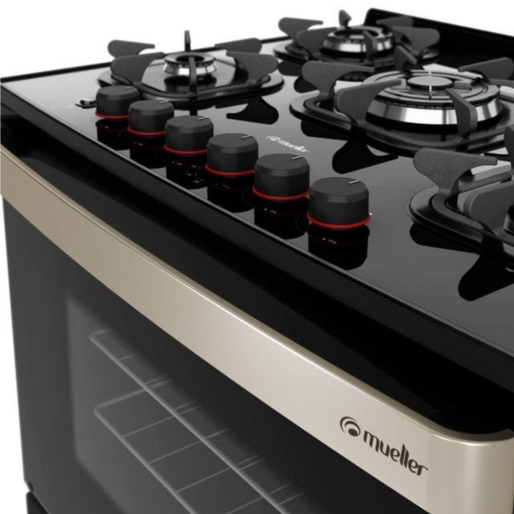 FOGAO MUELLER PIACERE VETRO PTO FOSCO G6 5BOCAS 2