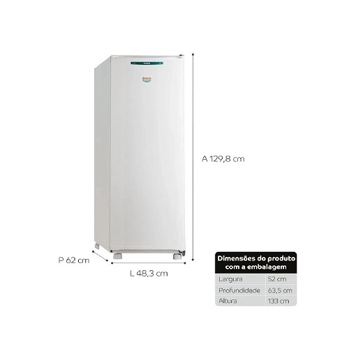 FREEZER VERTICAL CONSUL CVU18GB BRANCO 121L 127V