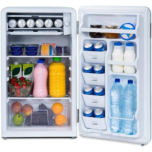 FRIGOBAR MIDEA RETRÔ MRV10A1 AZUL JADE 95L 127V