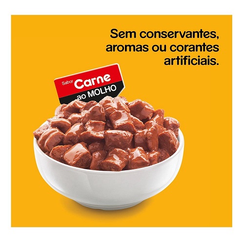PEDIGREE ADULTO CARNE SACHÊ 100G LEVE 12 PAGUE 10