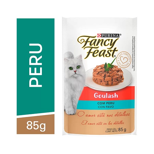 RAÇÃO FANCY FEAST GOULASH PERU 85G